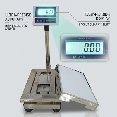Rechargeable Battery Digital Weighing Scale 150kg Industrial Floor Platform Washdown